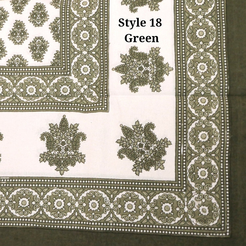 Printed Cotton Bed Cover - Full Size