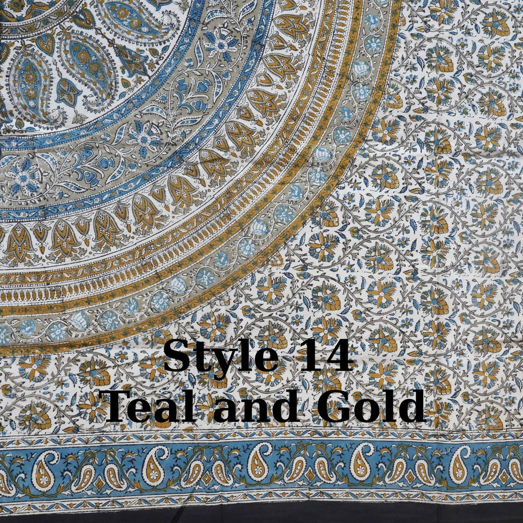 Printed Cotton Bed Cover - Queen Size